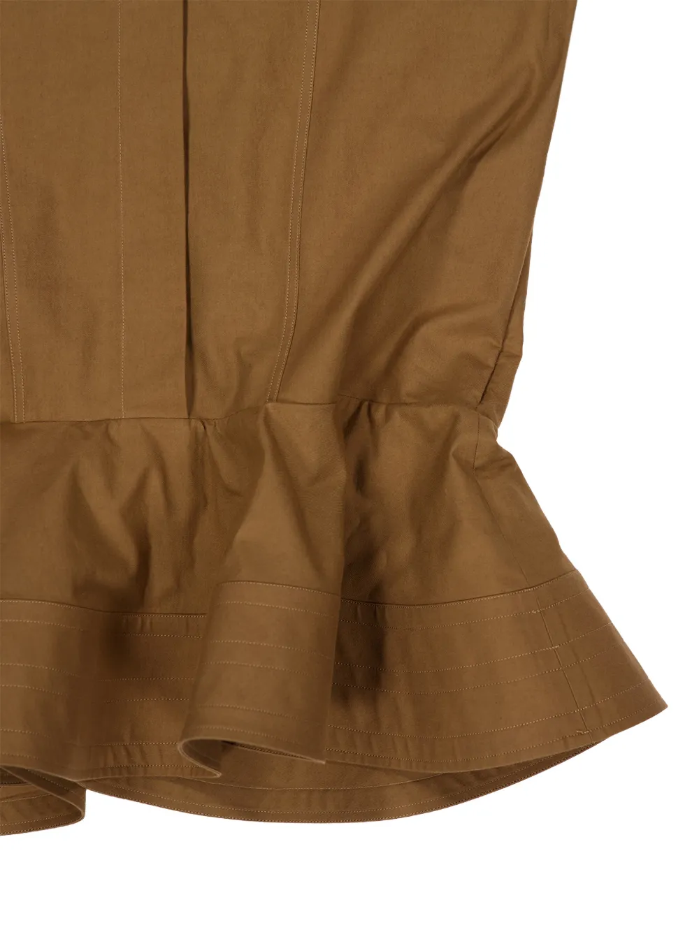 Stella McCartney Mini-jurk met ruches Bruin