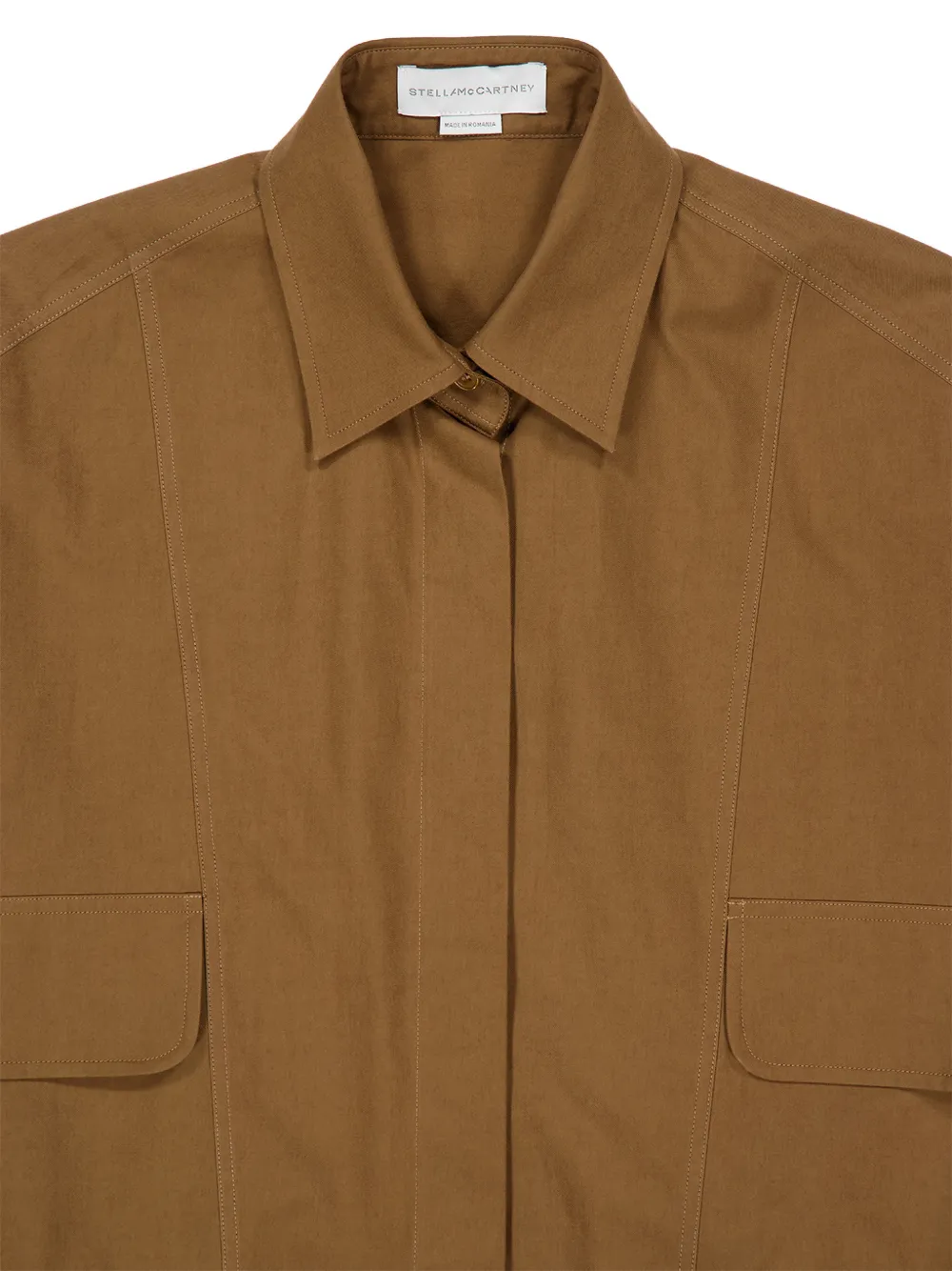 Stella McCartney Mini-jurk met ruches Bruin