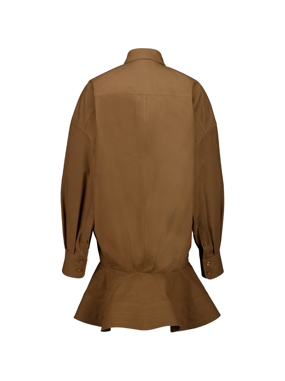 Stella McCartney Mini-jurk met ruches Bruin