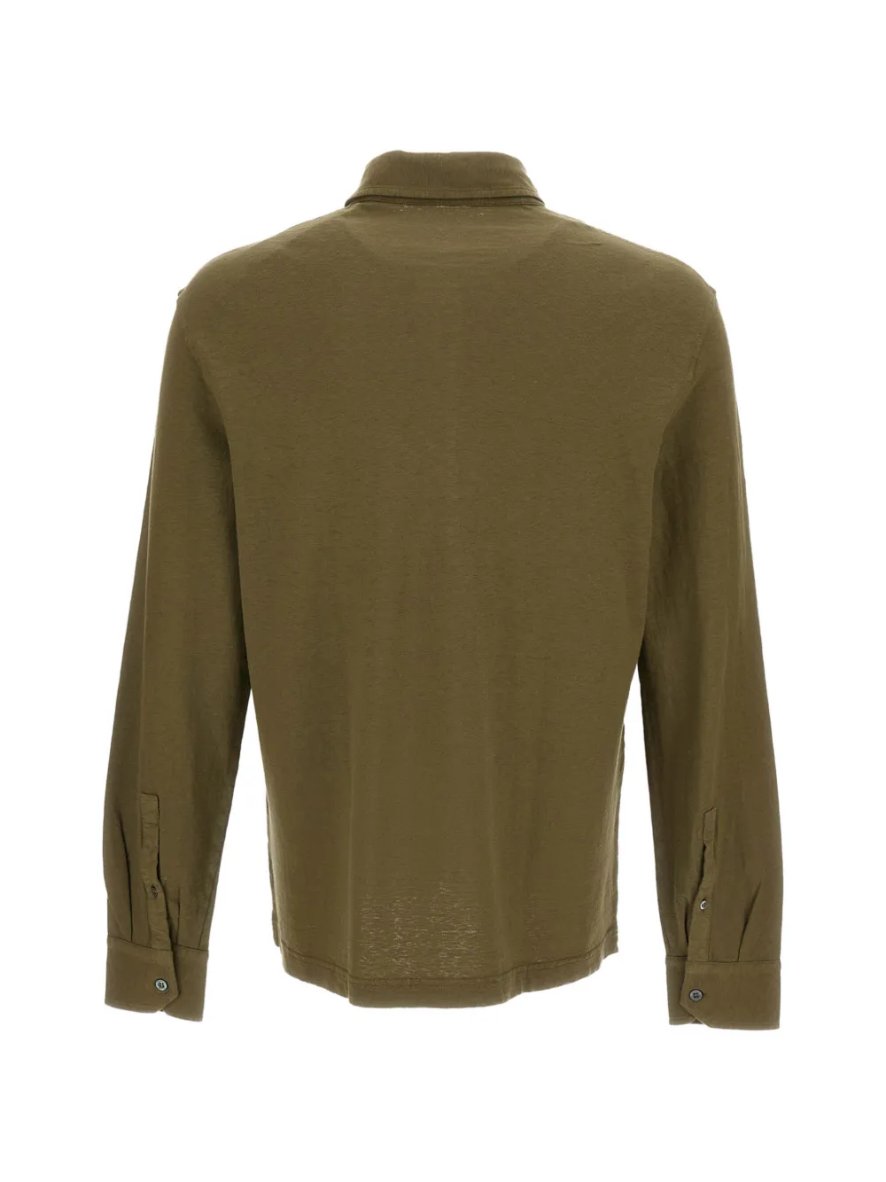 Drumohr Poloshirt met lange mouwen Groen