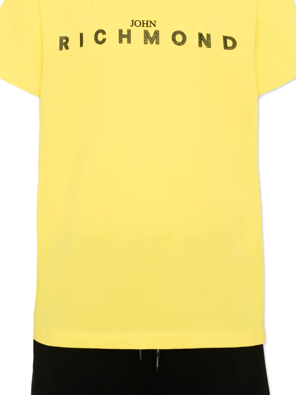 John Richmond Junior Shortsset met logodetail Geel
