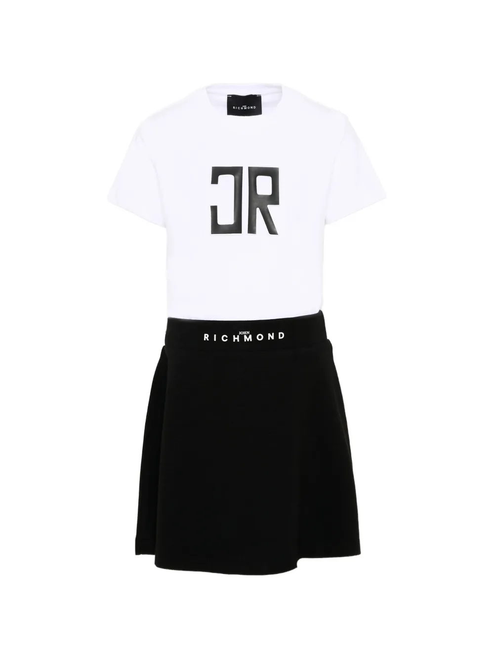 John Richmond Junior Rok met logodetail Wit