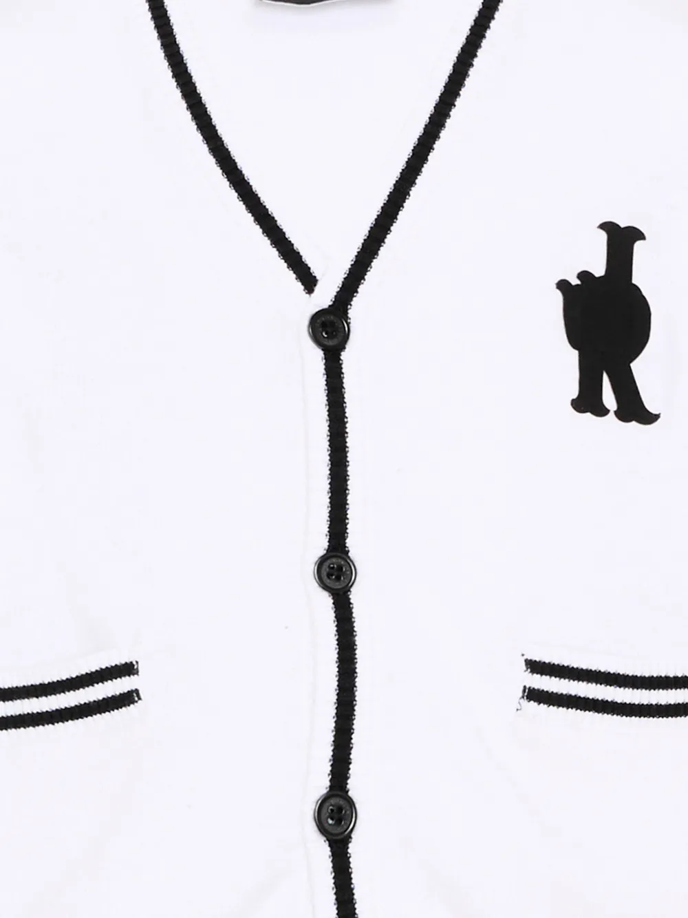 John Richmond Junior Vest met contrasterende afwerking Wit