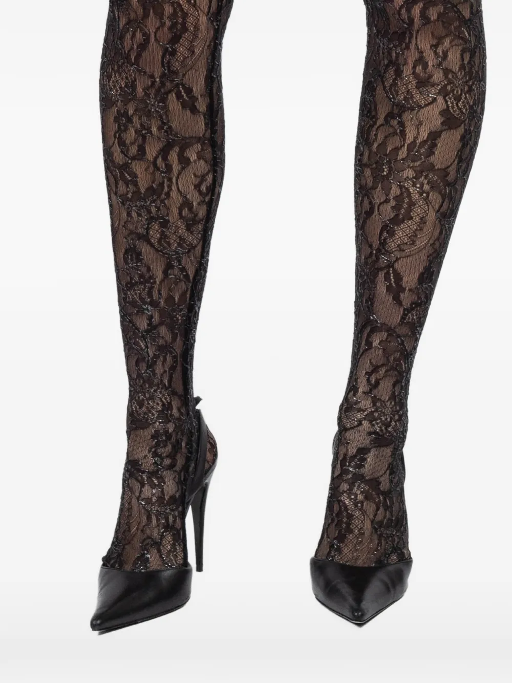 WARDROBE.NYC Panty met kant Zwart