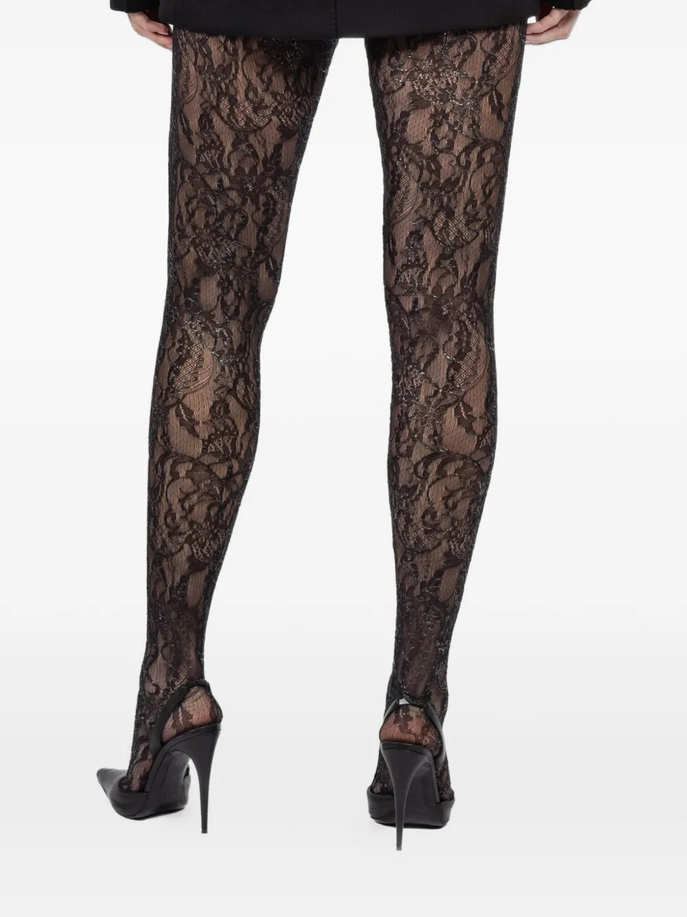 WARDROBE.NYC Panty met kant Zwart