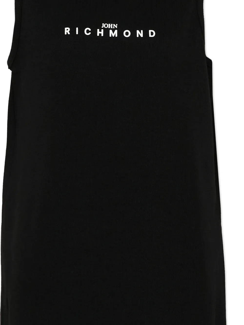 John Richmond Junior Jurk met logoprint Zwart