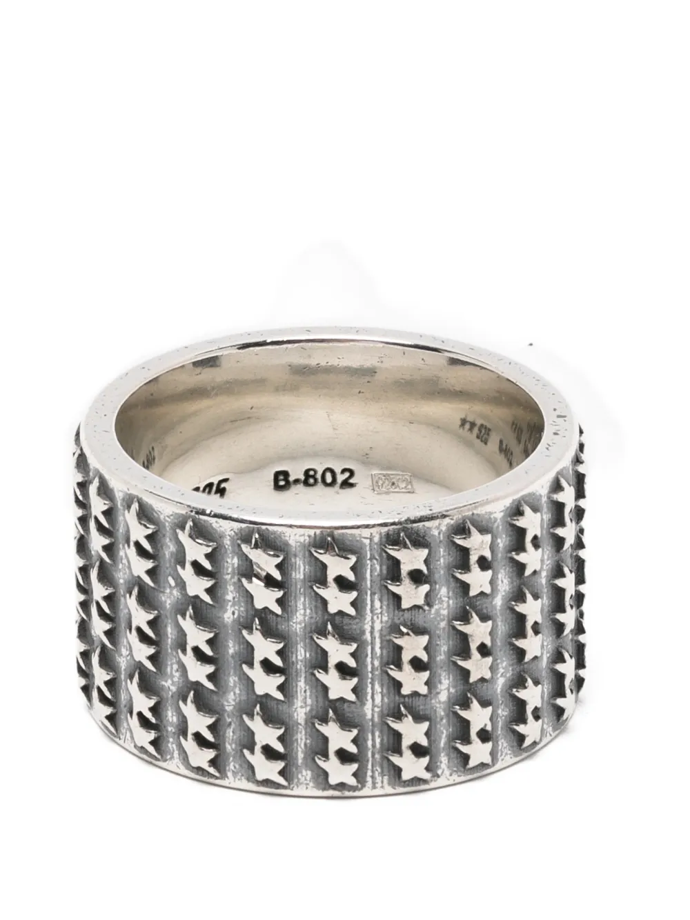 TWOJEYS Icon star-embossed ring - Argento