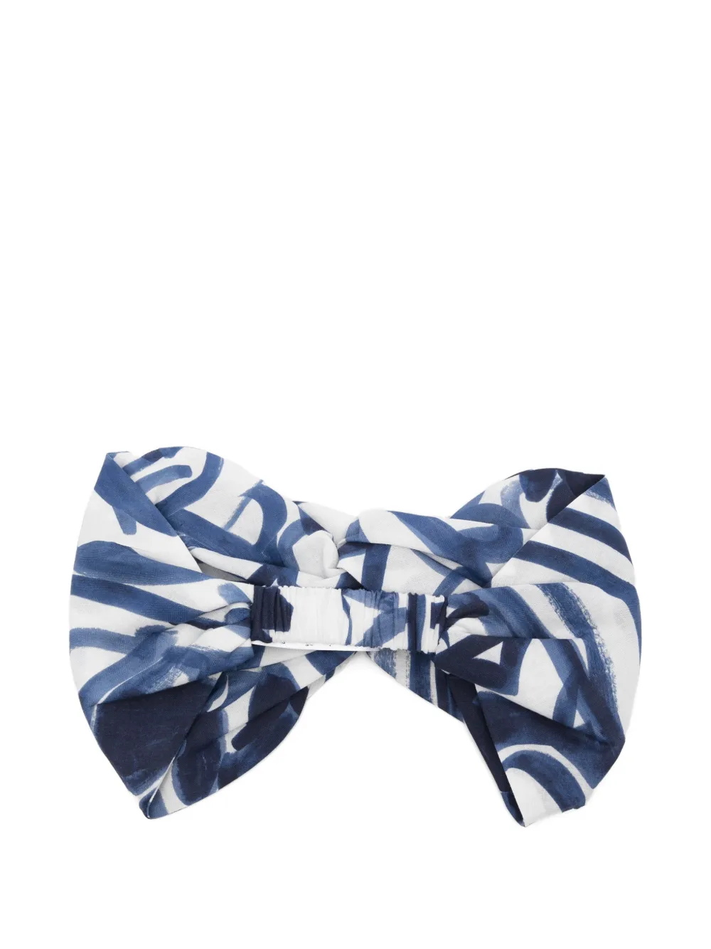 Il Gufo Haarband met abstracte print Blauw