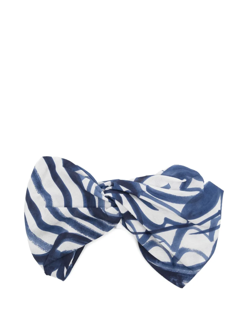 Il Gufo abstract-print headband - Blu