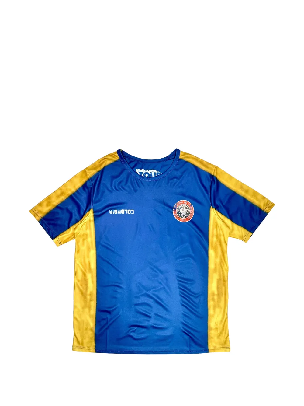 Travis Scott Colombia number-print T-shirt - Blu