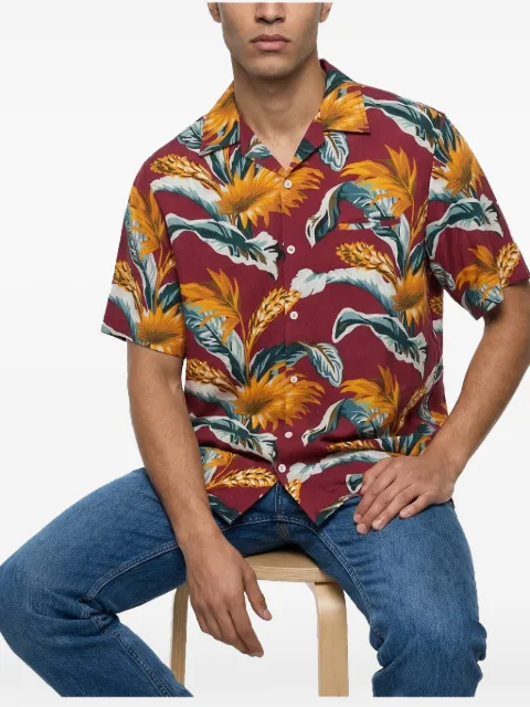 Maison Margiela floral-print linen shirt