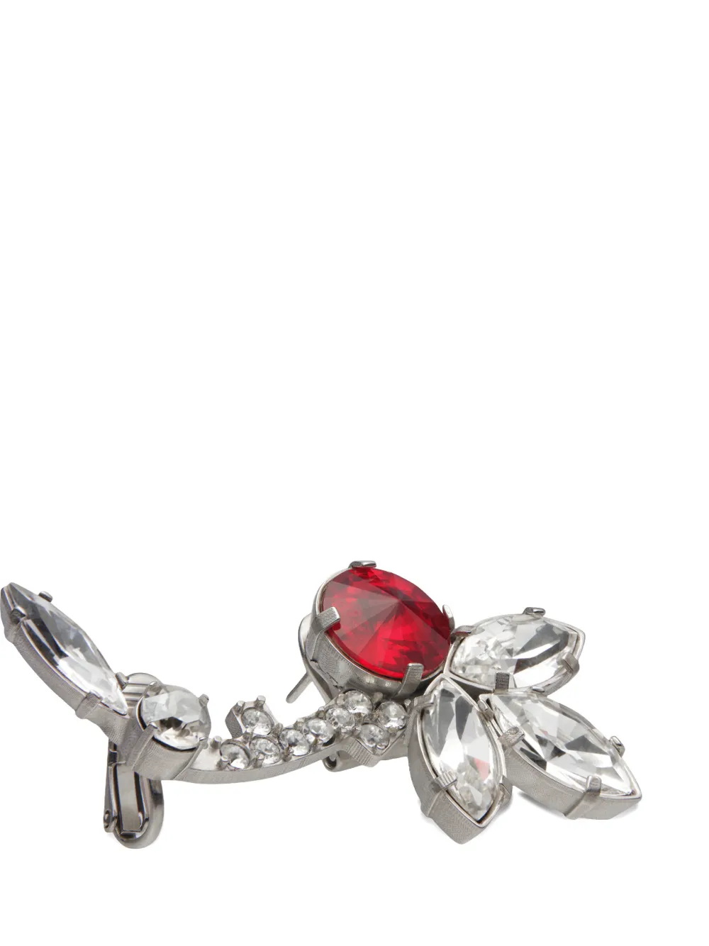 Maison Margiela crystal-embellished drop earrings - Argento
