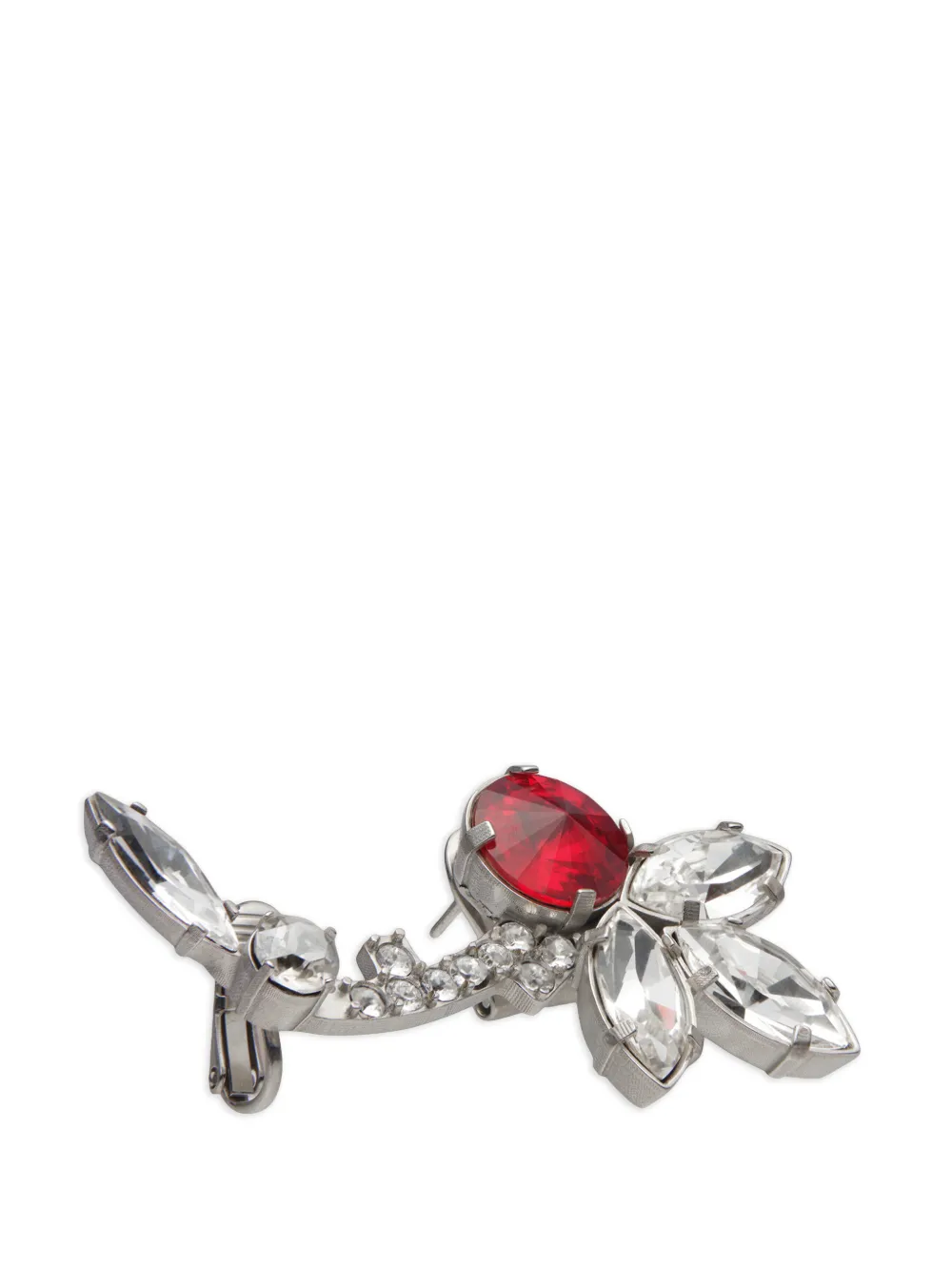 Maison Margiela crystal-embellished drop earrings - Argento