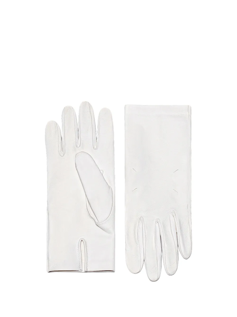 Maison Margiela Four-Stitch leather gloves - Weiß