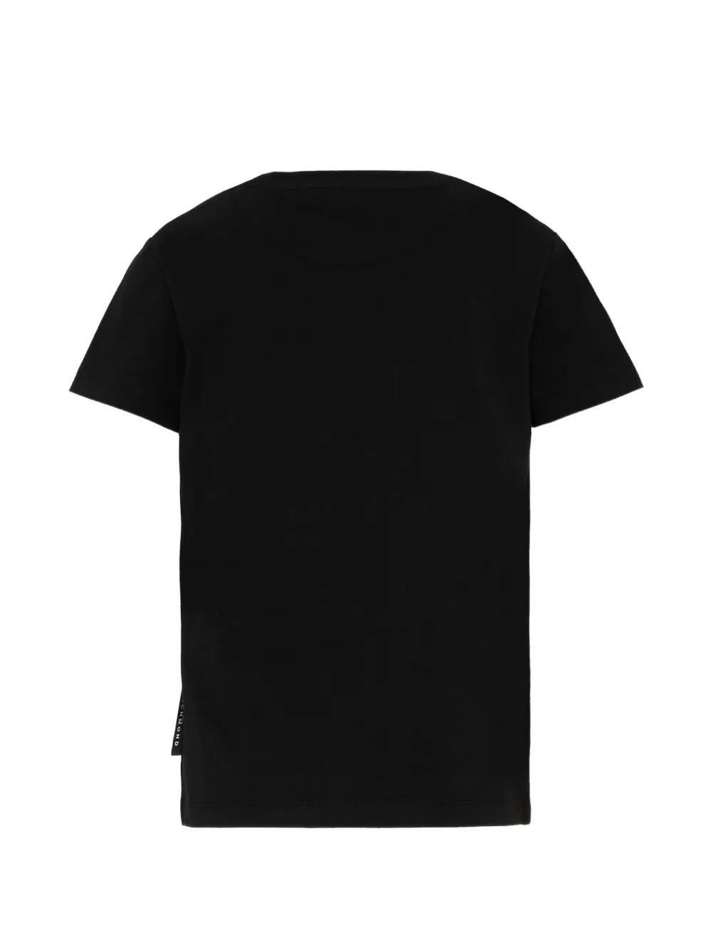 John Richmond Junior T-shirt verfraaid met stras en korte mouwen Zwart