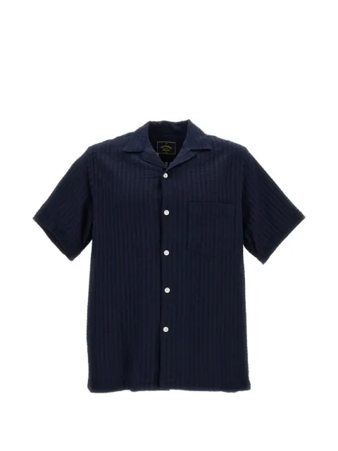 Portuguese Flannel textured-finish short-sleeve shirt
