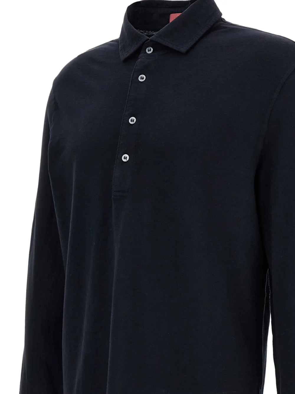 Drumohr Poloshirt met lange mouwen Blauw