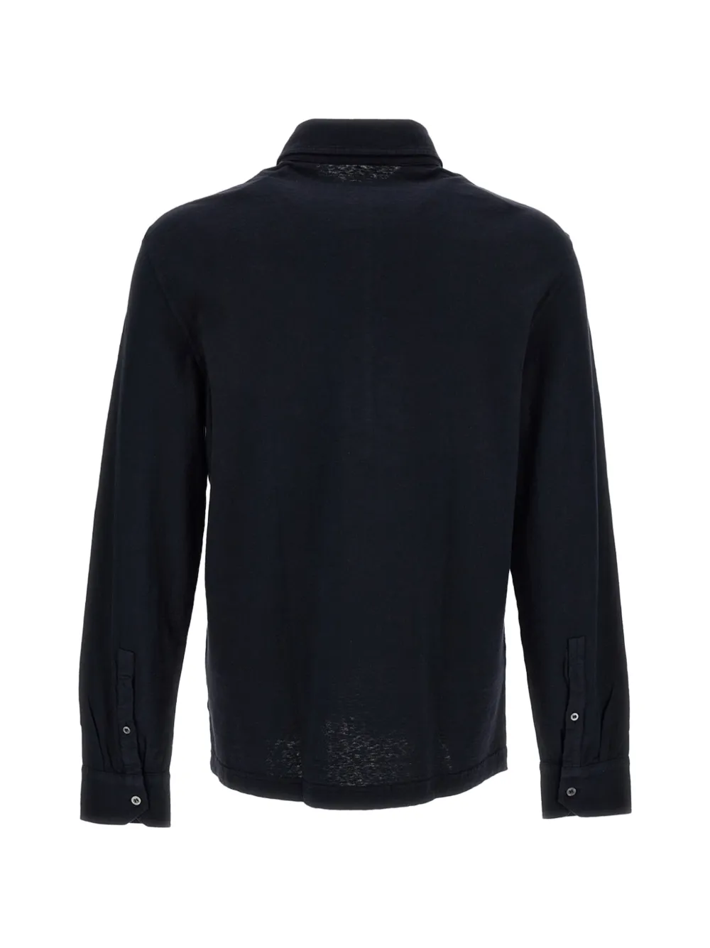 Drumohr Poloshirt met lange mouwen Blauw