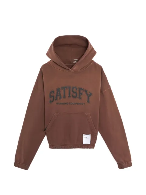 Satisfy logo-print hoodie