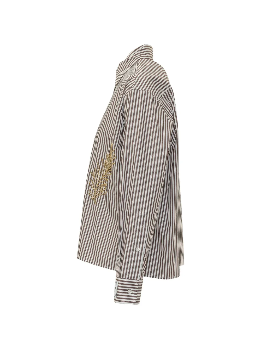 DES PHEMMES Sweater met pailletten Bruin