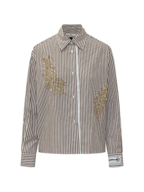 DES PHEMMES camisa bordada con lentejuelas