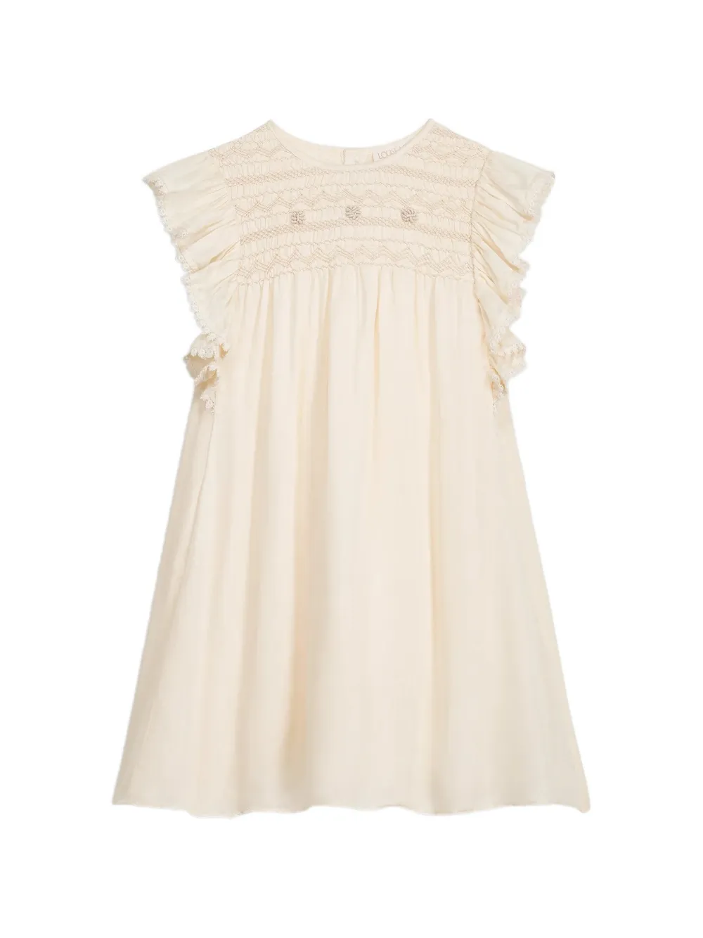 LOUISE MISHA KIDS Angelina ruffled dress - Toni neutri