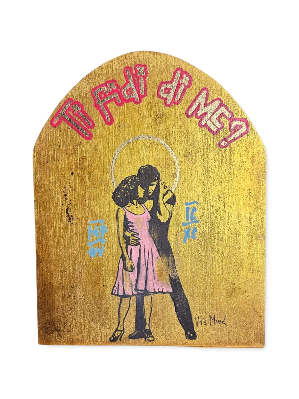 Vj’s Mind Icone Dirty SHOWbiz wall painting - Oro