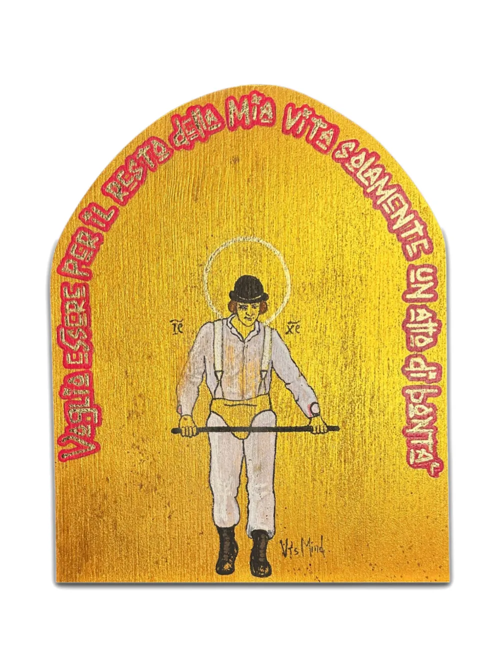 Vj’s Mind Icone Orange SHOWbiz wall painting - Oro