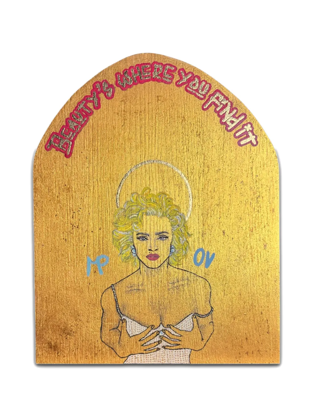 Vj’s Mind Icone Vergine SHOWbiz wall painting - Oro