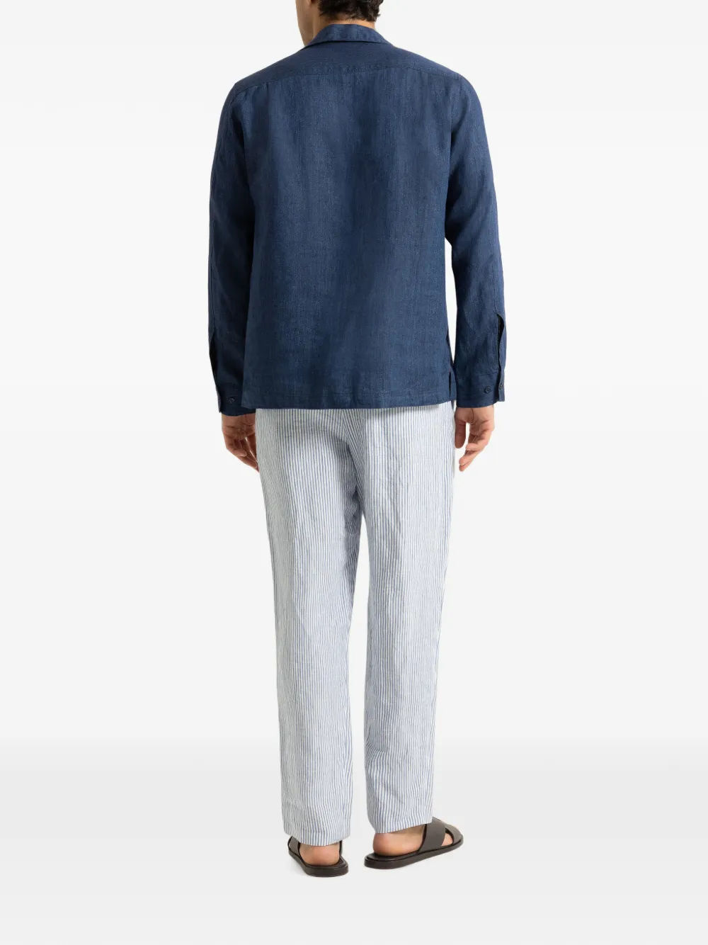 Orlebar Brown Alex gestreepte broek Blauw