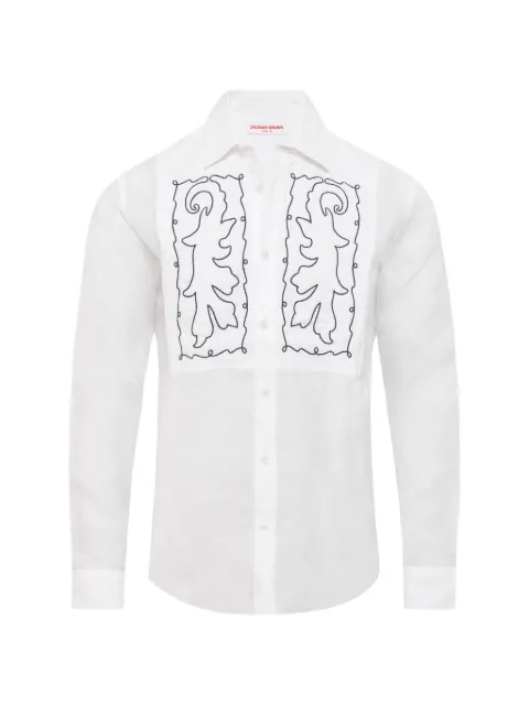 Orlebar Brown Giles Mirabello embroidered shirt