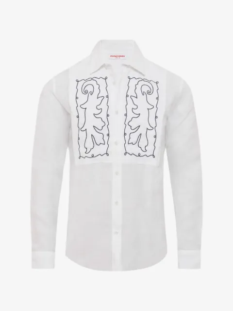 Orlebar Brown Giles Mirabello embroidered shirt