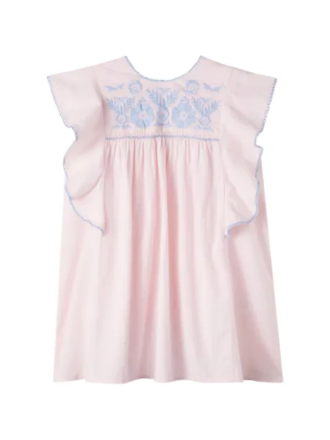 LOUISE MISHA KIDS embroidered ruffled dress