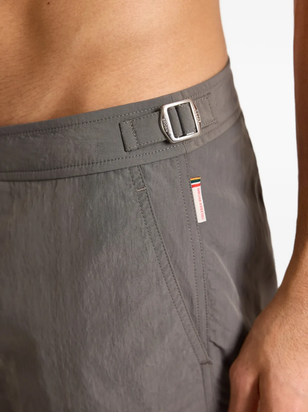 Orlebar Brown Zwembroek meet rits Grijs