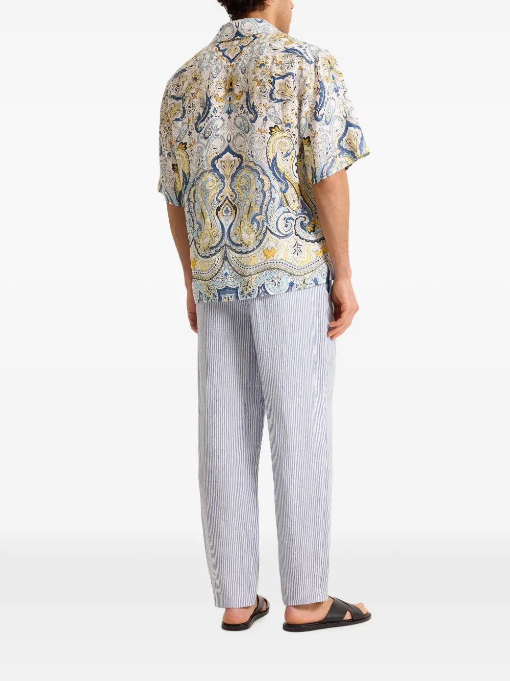 Orlebar Brown Vincent blouse met paisley-print Beige