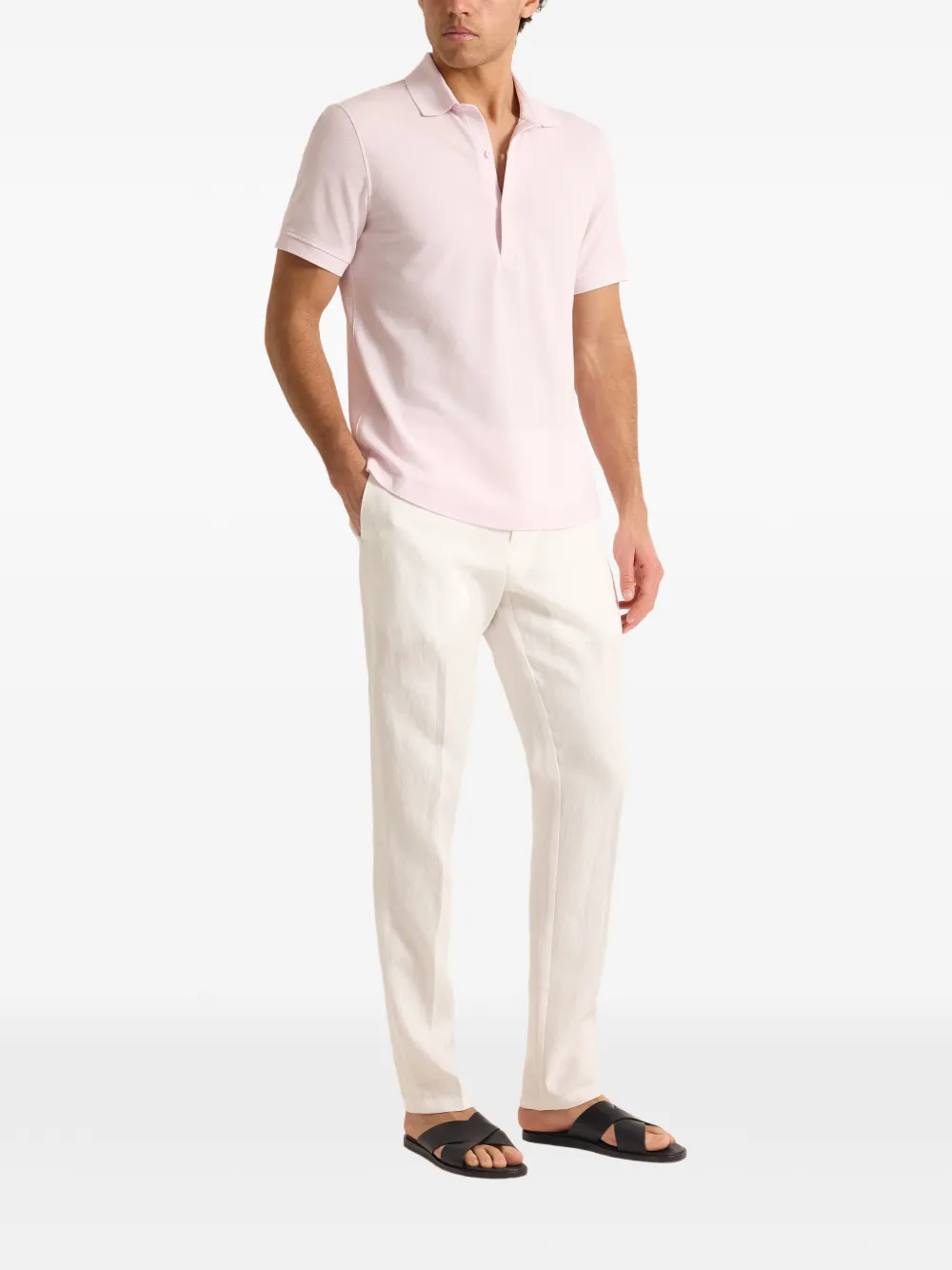Orlebar Brown Bruno poloshirt Roze