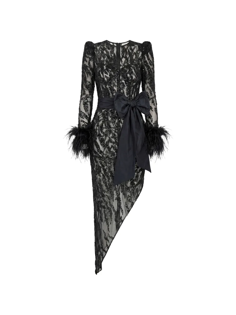 Gattinolli by Marwan sequin-embroidered midi dress - Black
