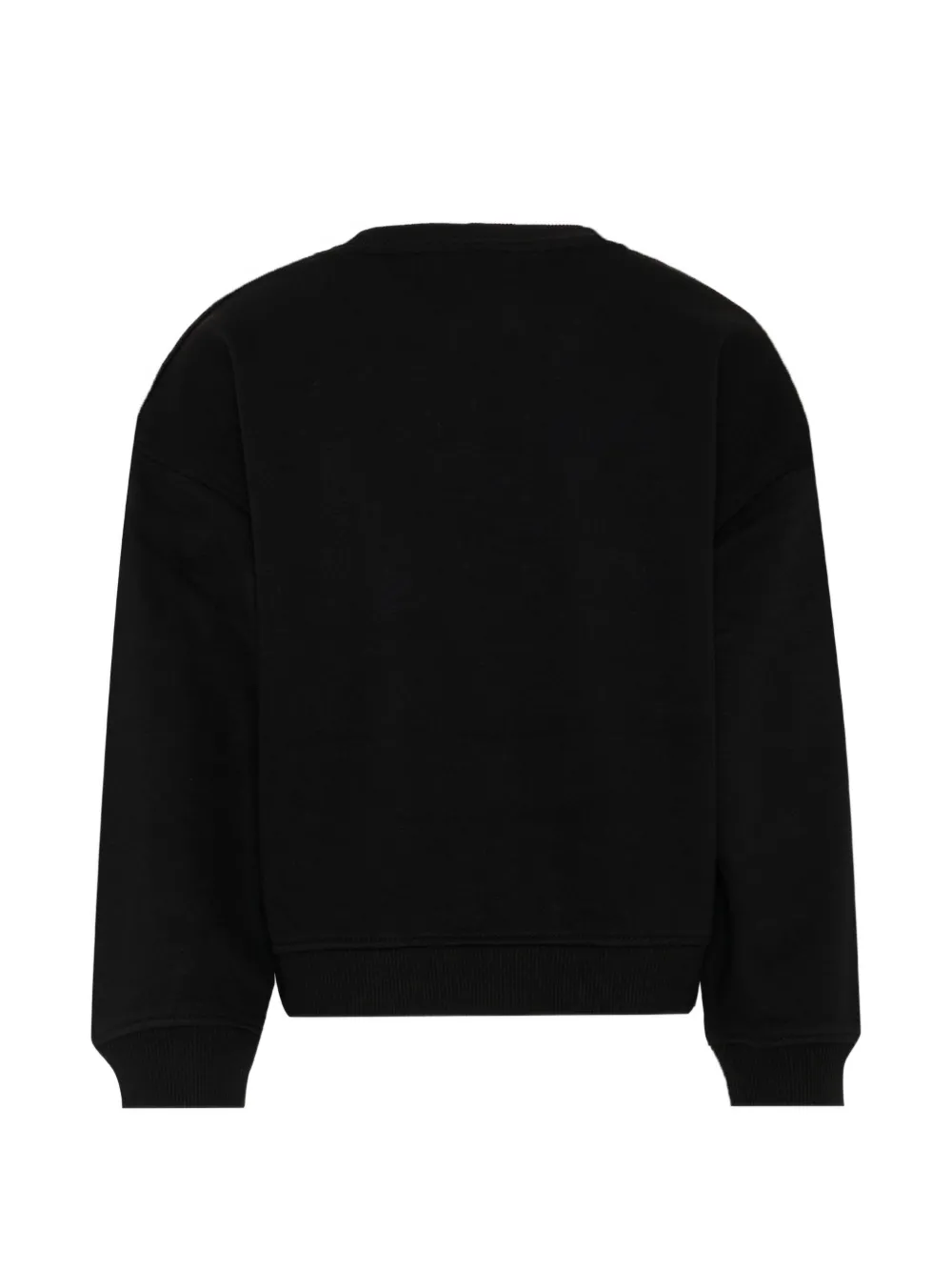 John Richmond Junior Sweater met logodetail en ronde hals Zwart