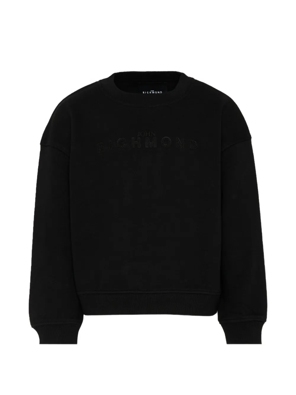 John Richmond Junior logo-detail crew-neck sweatshirt - Black