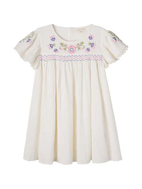 LOUISE MISHA KIDS Kleid mit Blumenstickerei