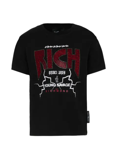 John Richmond Junior rhinestone-embellished short-sleeve T-shirt