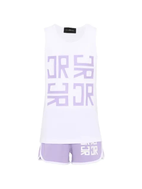 John Richmond Junior logo-print shorts set