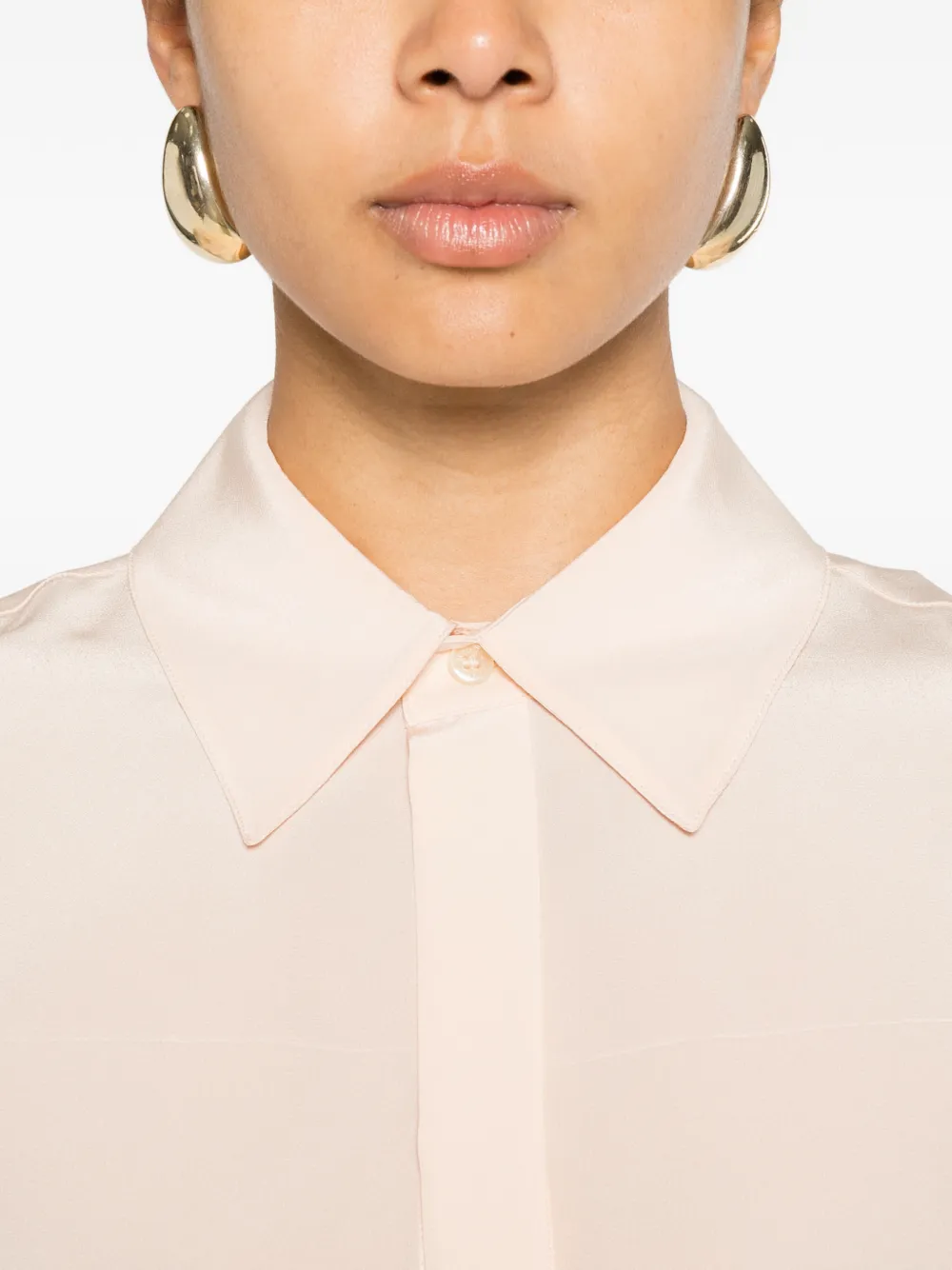 Victoria Beckham Doorzichtige blouse Roze