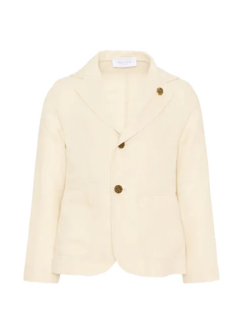 Roberto Cavalli Junior notched lapel linen jacket