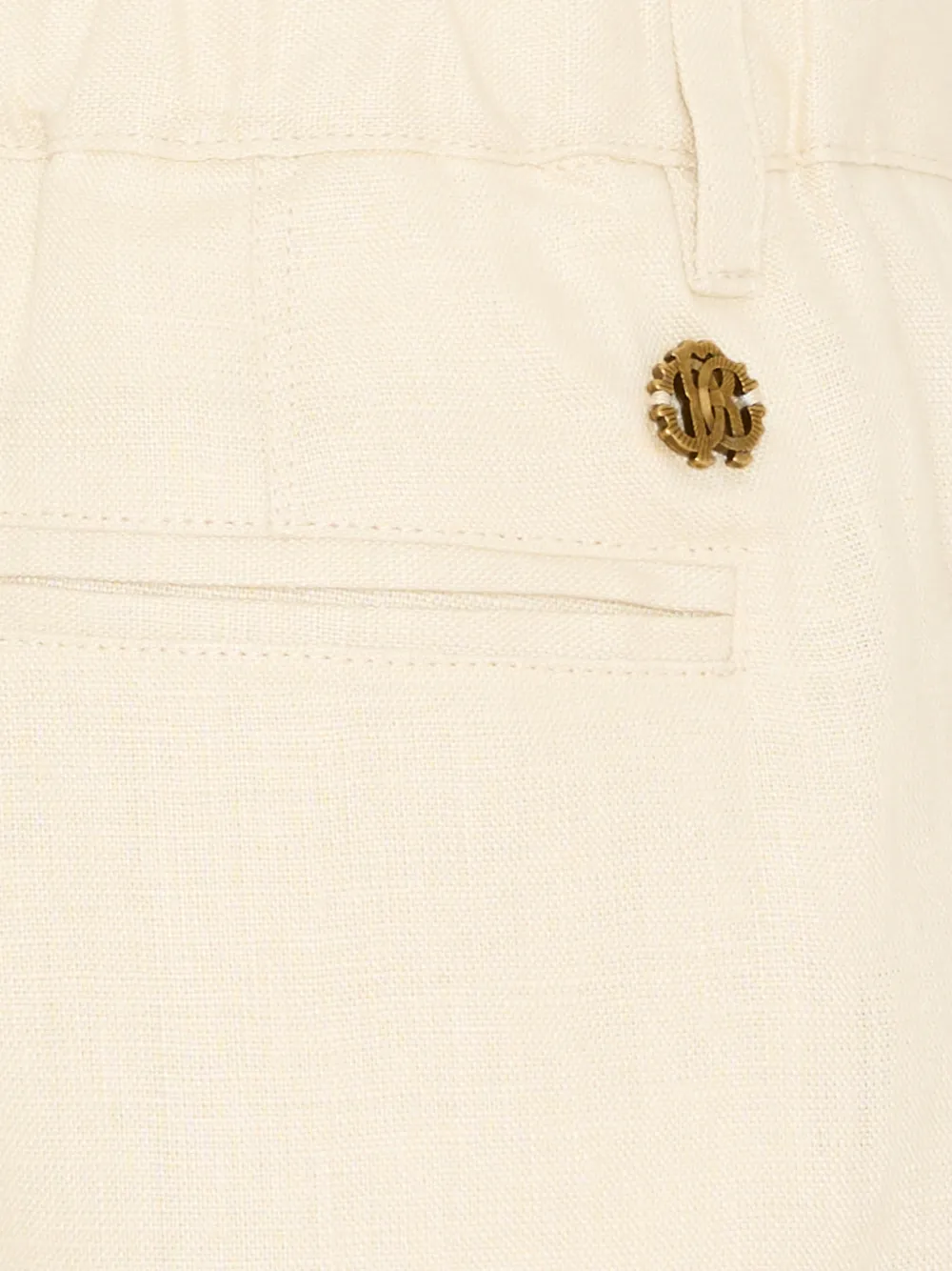 Roberto Cavalli Junior Shorts met logo Beige