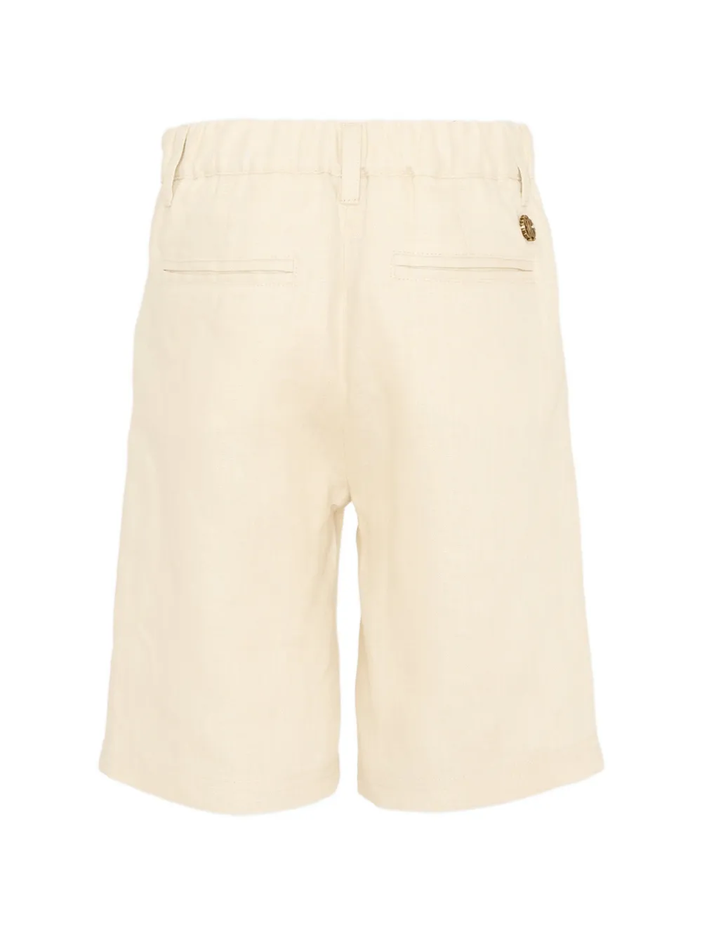 Roberto Cavalli Junior Shorts met logo Beige
