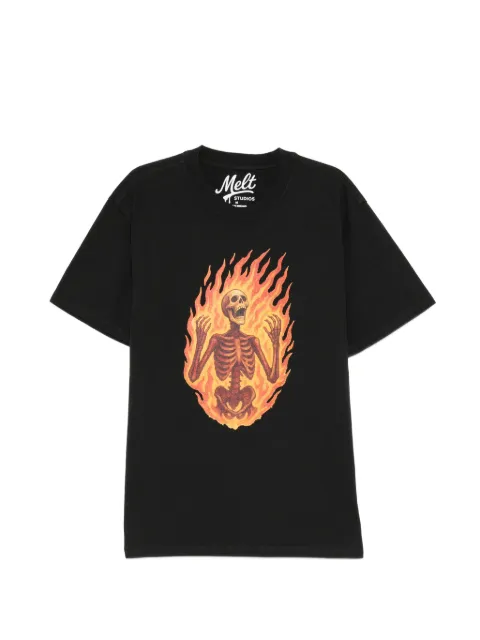 Melt skull-print T-shirt
