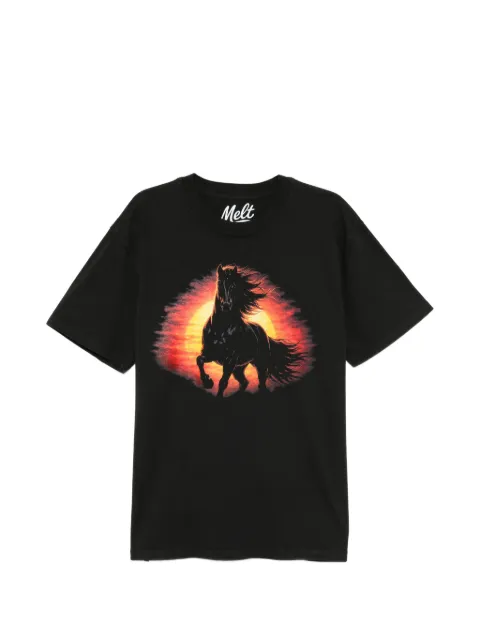Melt horse-print T-shirt