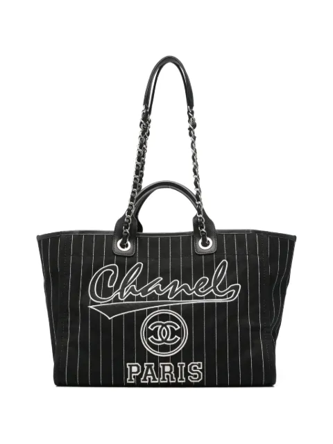 CHANEL Pre-Owned bolso shopper Deauville mediano