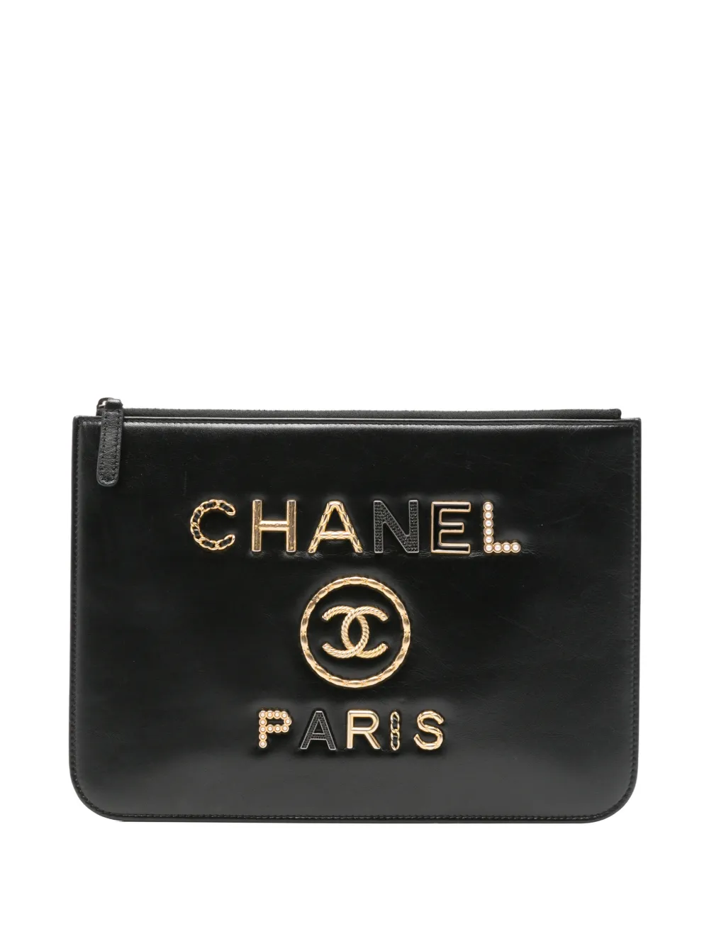 CHANEL Pre-Owned small Deauville clutch bag - Nero